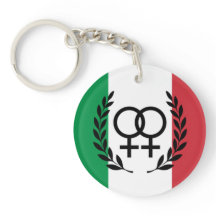 イタリア国旗サッフィックアクリルシンボル