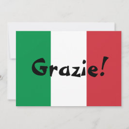 イタリア国旗サンクスギフト サンキューカード