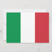 イタリア国旗サンクスギフト サンキューカード (裏面)