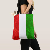 イタリア国旗デザイン トートバッグ (クローズアップ)