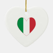 イタリア国旗ハート赤縁ど セラミックオーナメント (裏面)