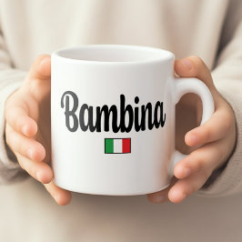 イタリア国旗バンビーナマグカップ コーヒーマグカップ