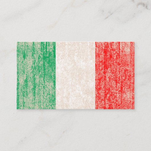 イタリア国旗パンチカード ロイヤリティカード (正面)