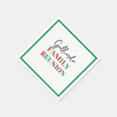 イタリア国旗ファミリーリユニオン スタンダードカクテルナプキン (角)