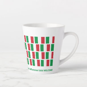 イタリア国旗ホスピタリティラテマグカップ カフェラテマグ