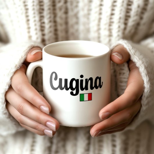 イタリア国旗マグカップ クジーナ コーヒーマグカップ