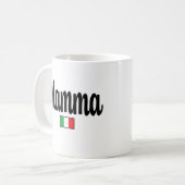 イタリア国旗マンママグ - ママ コーヒーマグカップ (正面左)