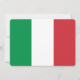 イタリア国旗付きの愛国的な招待状 招待状
