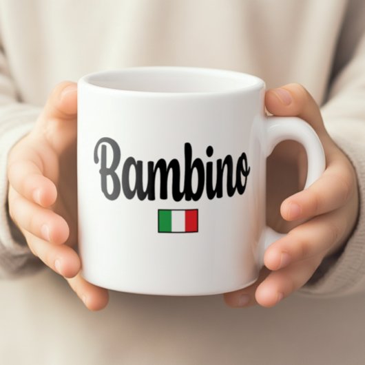 イタリア国旗入りバンビーノマグカップ コーヒーマグカップ