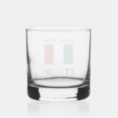 イタリア国旗共和国記念日 プライド ギフト ウイスキーグラス (裏面)