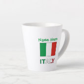 イタリア国旗共和国記念日 プライド ギフト カフェラテマグ (右アングル)