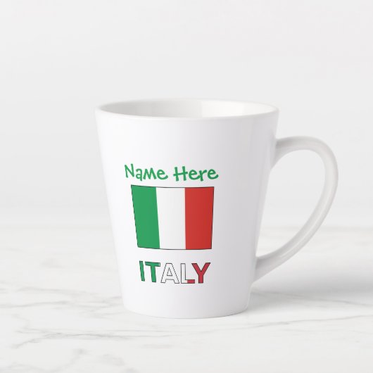 イタリア国旗共和国記念日 プライド ギフト カフェラテマグ (右)