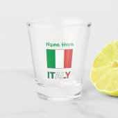 イタリア国旗共和国記念日 プライド ギフト ショットグラス (正面)