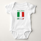 イタリア国旗共和国記念日 プライド ギフト ベビーボディスーツ (正面)