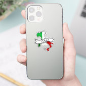イタリア国旗地図愛国イタリアプライドワールドカップF シール (スマートフォン)