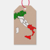 イタリア国旗愛国心サービス名誉勇気 ギフトタグ (正面)