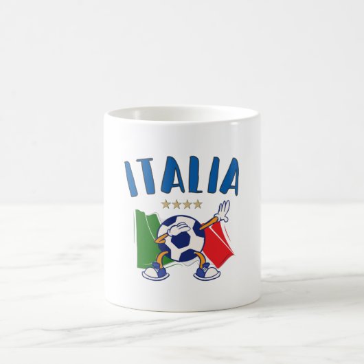 イタリア国旗4つ星 コーヒーマグカップ (中央)