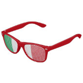 イタリア国旗、おもしろいイタリアン国旗 キッズサングラス (アングル)