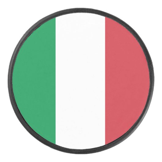 イタリア国旗 アイスホッケーパック (正面)