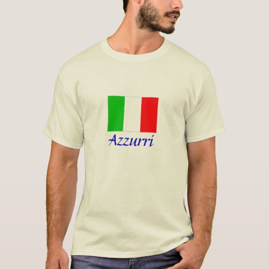 イタリア国旗「アズーリ」 Tシャツ (正面)