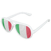 イタリア国旗 アビエーターサングラス (アングル)