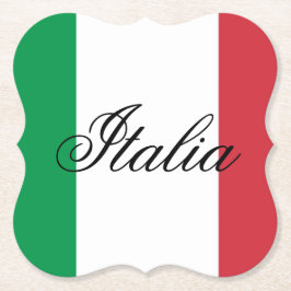 イタリア国旗 イタリアの誇り ヨーロッパの国 ペーパーコースター