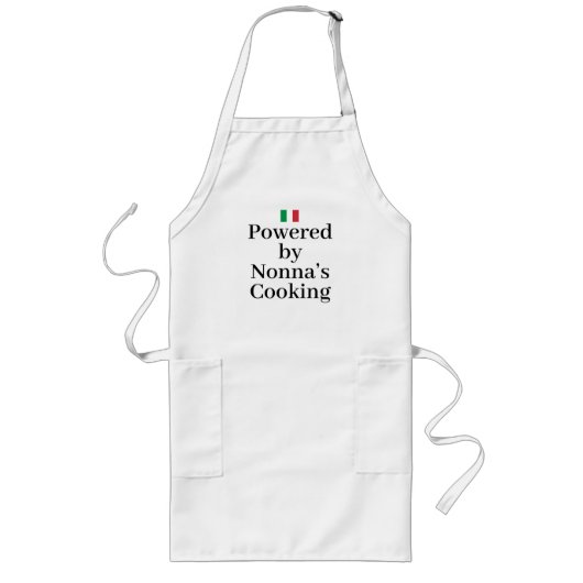 イタリア国旗 イタリアの誇り ヨーロッパ ノンナ ロングエプロン (正面)