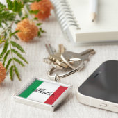 イタリア国旗 イタリアの誇り ヨーロッパ 国 キーホルダー (側面)