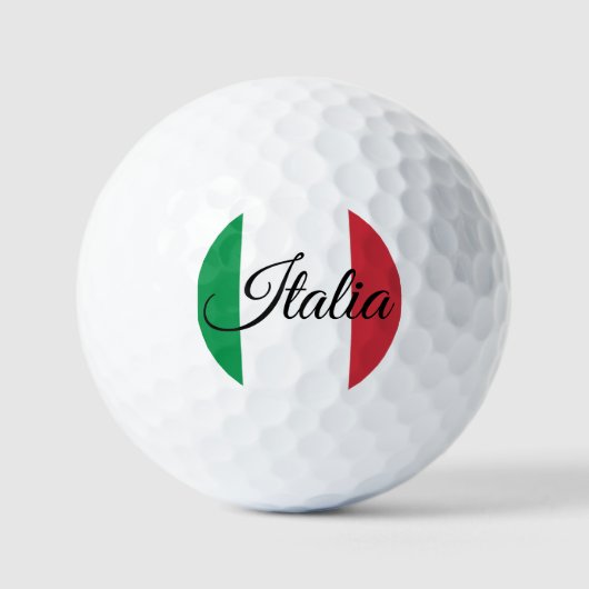 イタリア国旗 イタリアの誇り ヨーロッパ 国 ゴルフボール (正面)