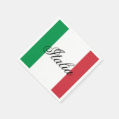 イタリア国旗 イタリアの誇り ヨーロッパ 国 スタンダードカクテルナプキン (角)