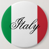 イタリア国旗 イタリアの誇り ヨーロッパ 国 缶バッジ (正面)