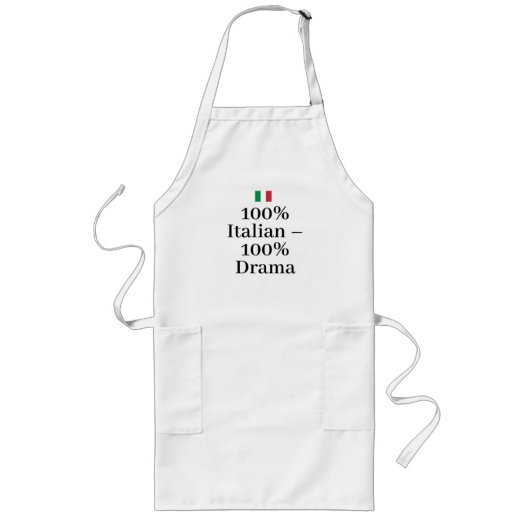 イタリア国旗 イタリア プライド ヨーロッパ ロングエプロン (正面)