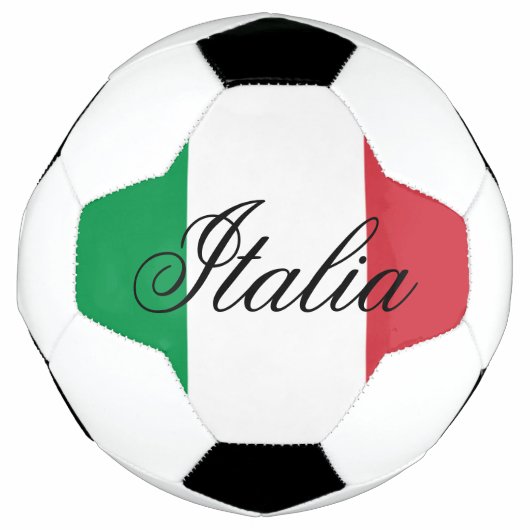 イタリア国旗 イタリア プライド ヨーロッパ 国 サッカーボール (正面)