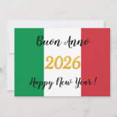 イタリア国旗 カリグラフィー 2026 シーズンカード (正面)