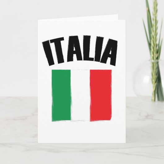 イタリア国旗 カード (正面)