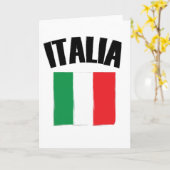 イタリア国旗 カード (黄色い花)