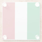 イタリア国旗 ガラスコースター (裏面)