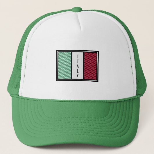 イタリア国旗 キャップ (正面)