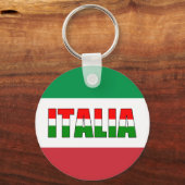 イタリア国旗 キーホルダー (正面)