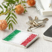 イタリア国旗 キーホルダー (側面)