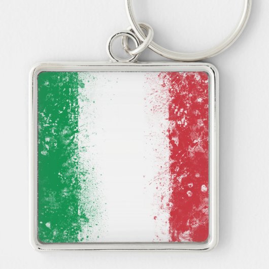 イタリア国旗 キーホルダー (正面)
