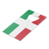 イタリア国旗 クレジットカード栓抜き (正面アングル)
