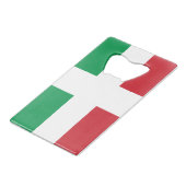 イタリア国旗 クレジットカード栓抜き (裏面アングル)
