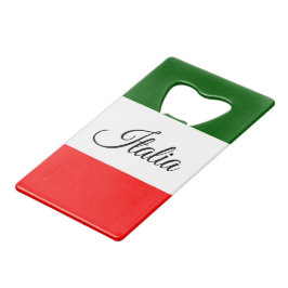 イタリア国旗 クレジットカード栓抜き