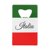 イタリア国旗 クレジットカード栓抜き (裏面)