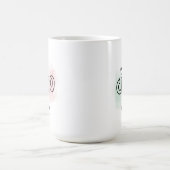イタリア国旗 グリーン ホワイト レッド イタリア コーヒーマグカップ (中央)