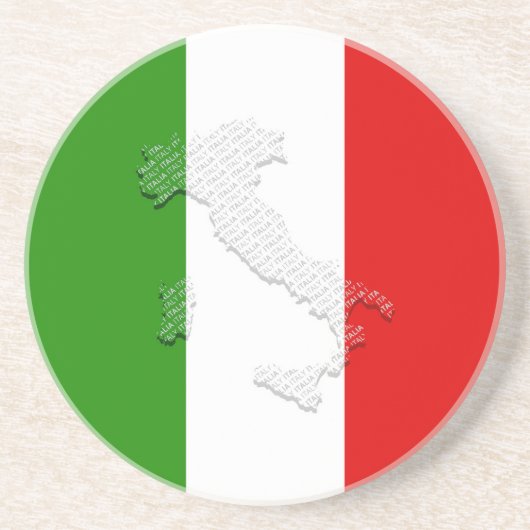 イタリア国旗 コースター (正面)