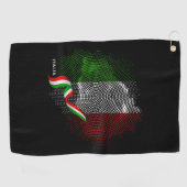 イタリア国旗 ゴルフタオル (横)