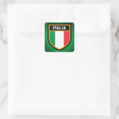 イタリア国旗 スクエアシール (バッグ)