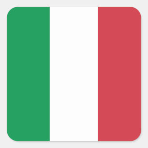イタリア国旗 スクエアシール